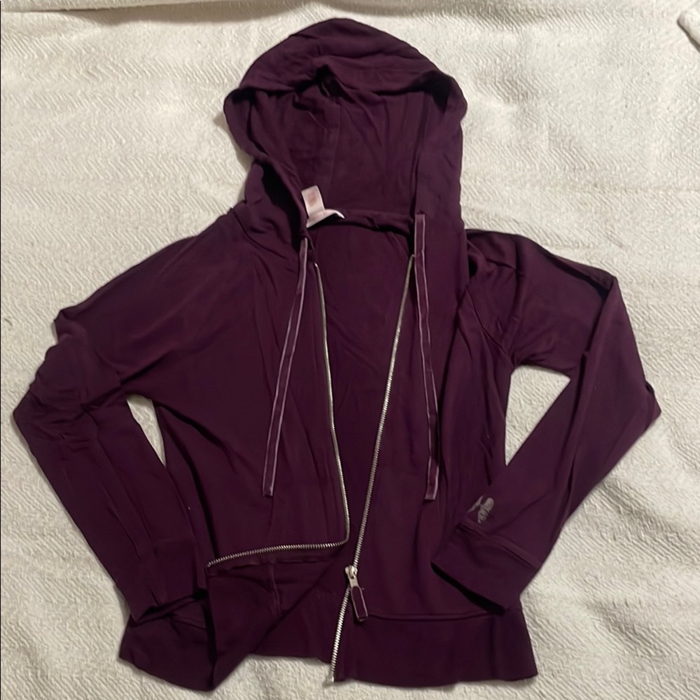 Victoria's Secret Purple Long Sleeve Zippered Sweatshirt
